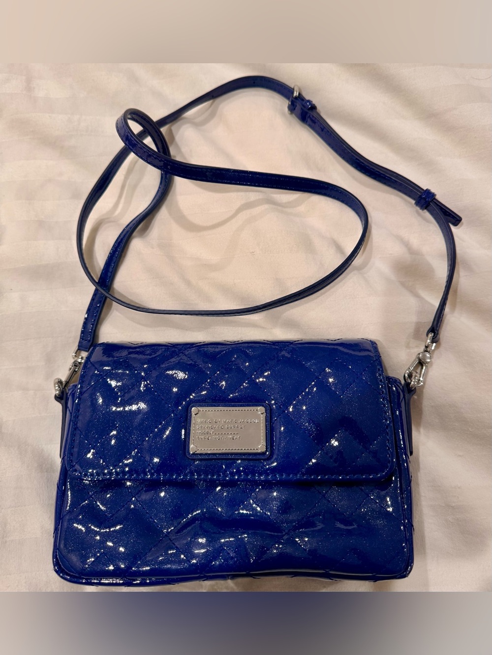 Marc by Marc Jacobs M0005053 Blue Quilted Crossbody Bag Standard Supply